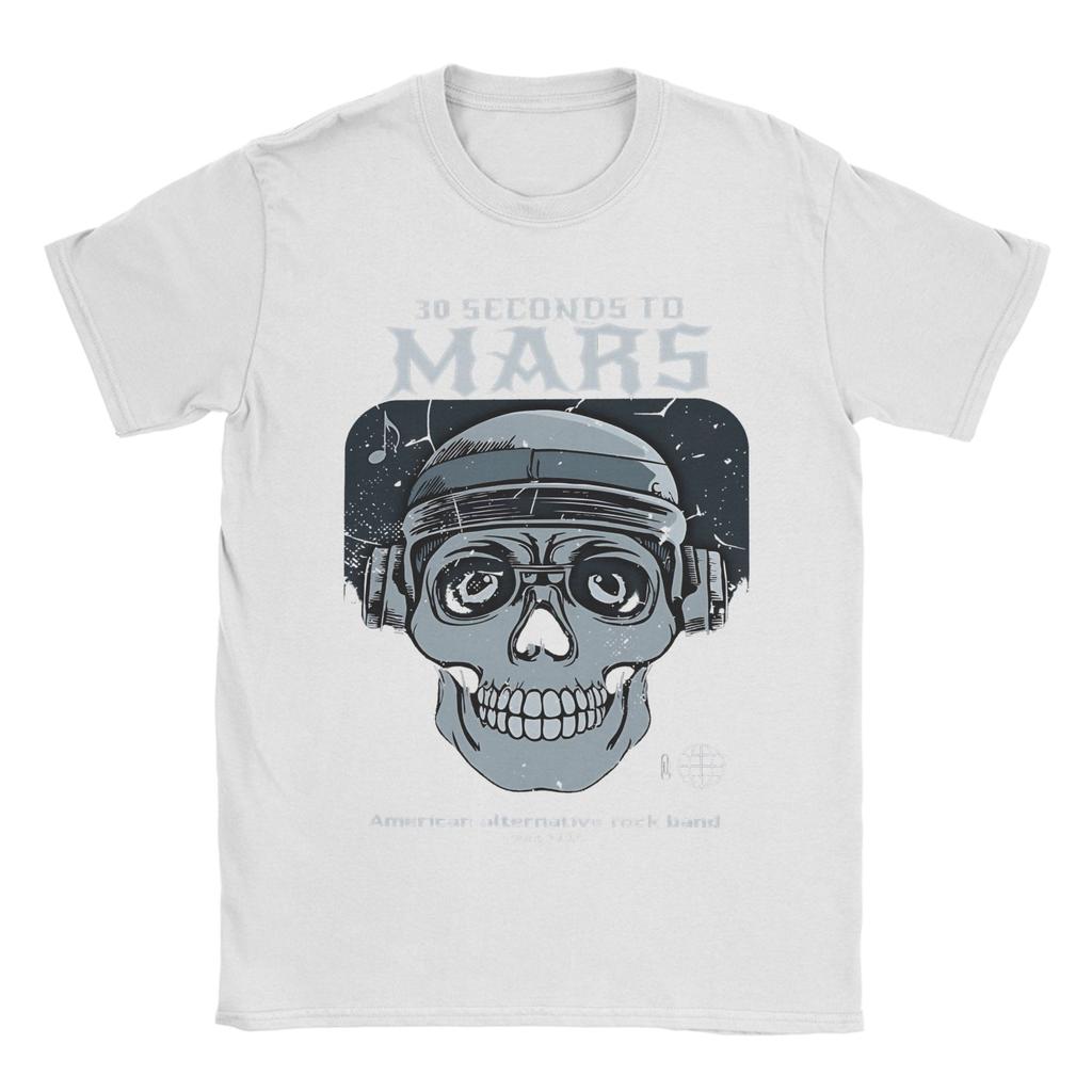 THIRTY SECONDS TO MARS Music Band TShirts Unisex Unisex Fashion Pure Cotton Tees Round Neck Short Sleeve T Shirts