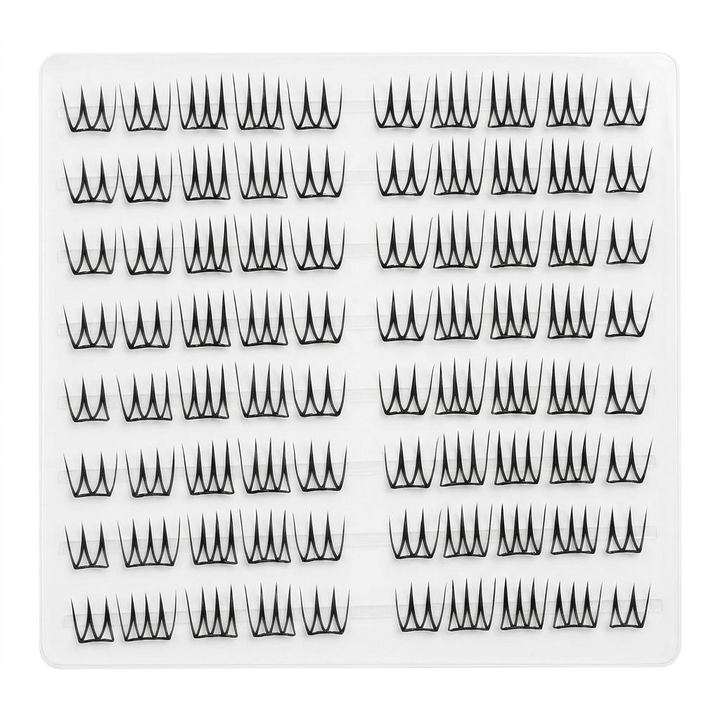Korean Style No Glue False Eyelashes Thin Lightweight Comfortable Natural Look For Women 10 Rows Glueless
