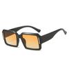 SO&EI Ins Popular Fashion Square Punk Men Gradient Sunglasses Shades UV400