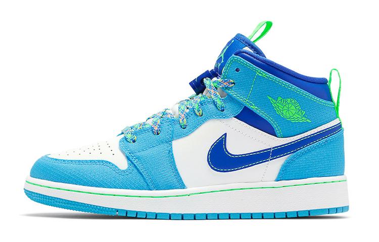 Jordan 1 Mid SE Sprite Blue GS DA8010-400 36