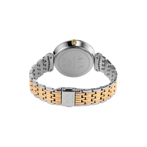 Armani Exchange Three-Hand Tritone Stainless Steel Watch