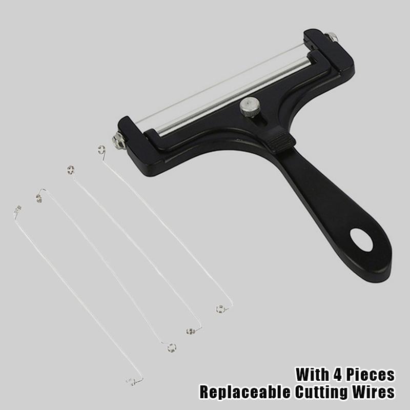 Cheese Slicer Adjustable Thickness Heavy Cheese Cutters With Wires For Soft Semi-Hard Cheese Butter With Cutting Wires