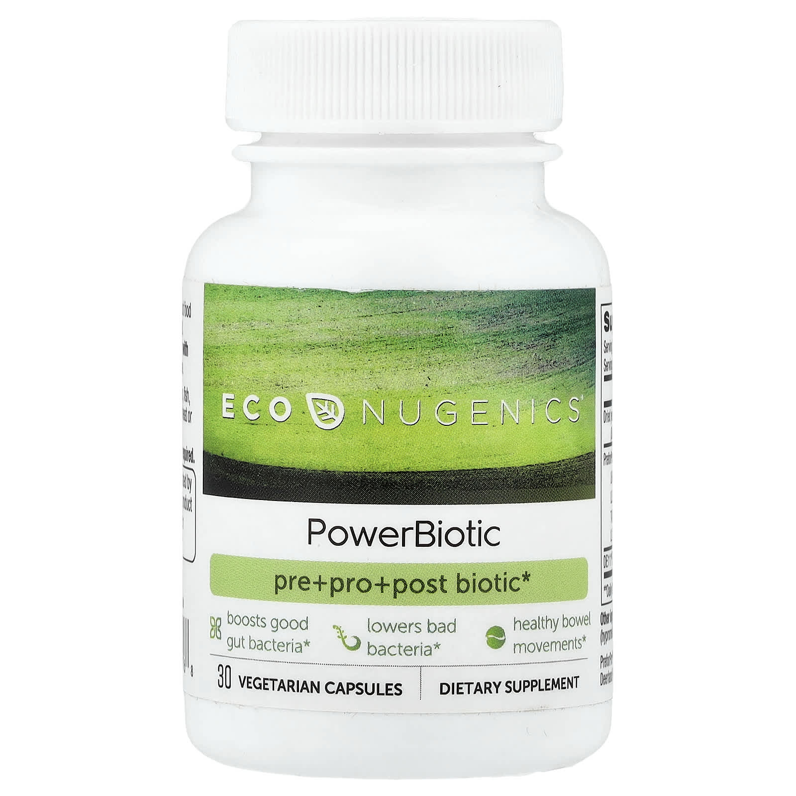 

Econugenics, PowerBiotic, 30 Veggie Capsules