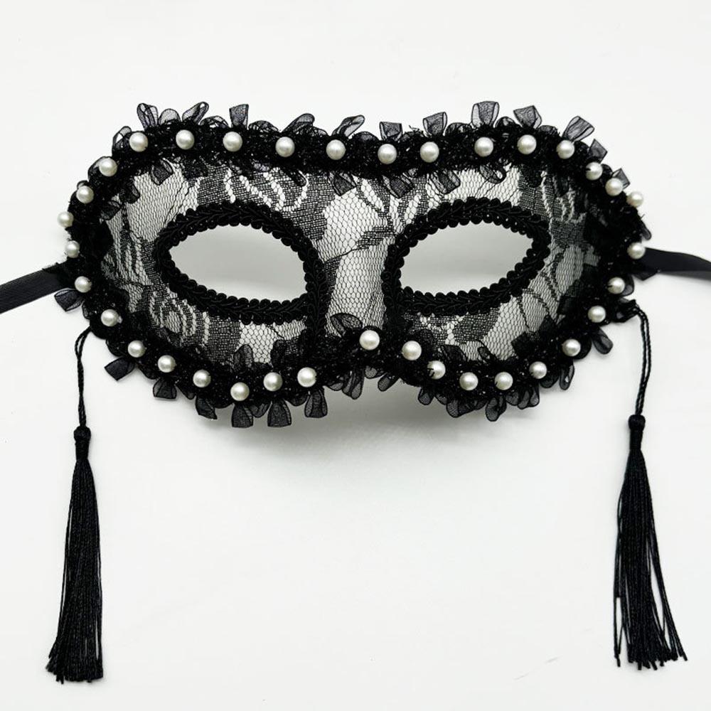 

Half-Face Mask Fabric Lace Fringe Mask Cosplay Mask Creative For Festival Celebration Event