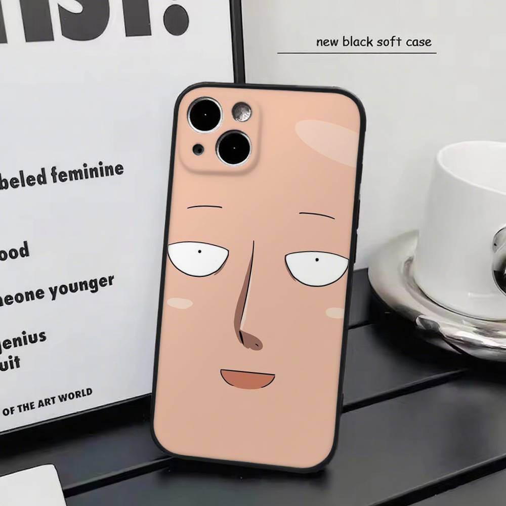 One P-Punch Man Saitama For Iphone 17 Air 16 Pro Max 15 14 13 Full Cover Anti-Shock  MagSafe Cover