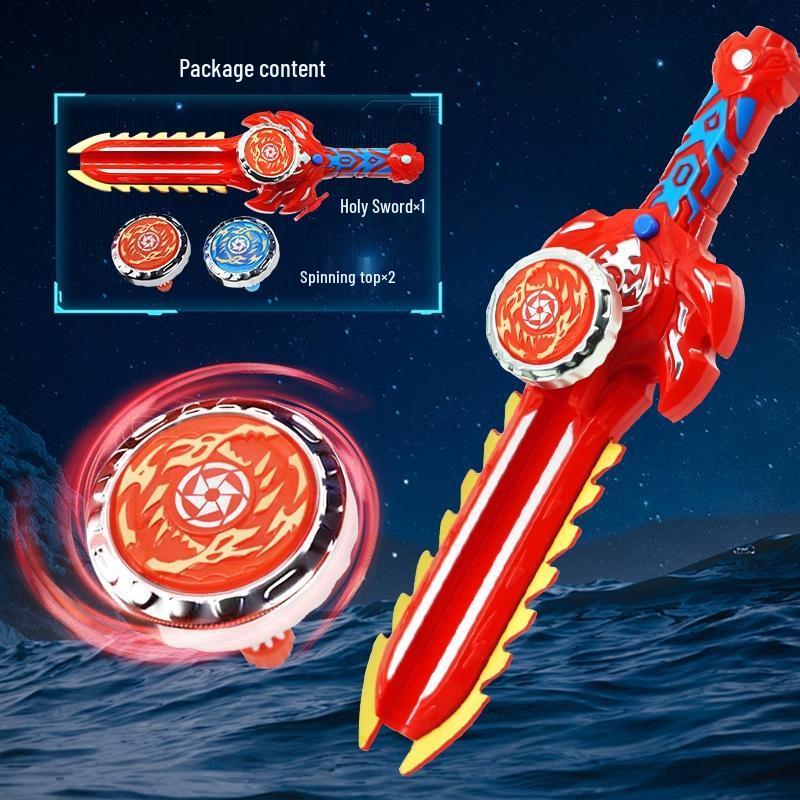 Guiruide Light-Up Spinning Top Sword Battle Set