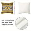 1 Pieces Yellow Brown Patterned Throw Pillow Decorative Cushions Polyester pillowcase, sofa  cushion cov Headboard Pillow