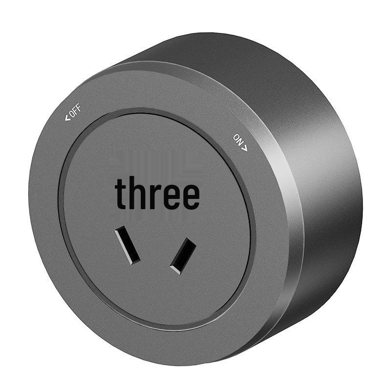 Track Power Strip for Kitchen & Living Room - Movable, Slide Rail, Anti-Shock Design