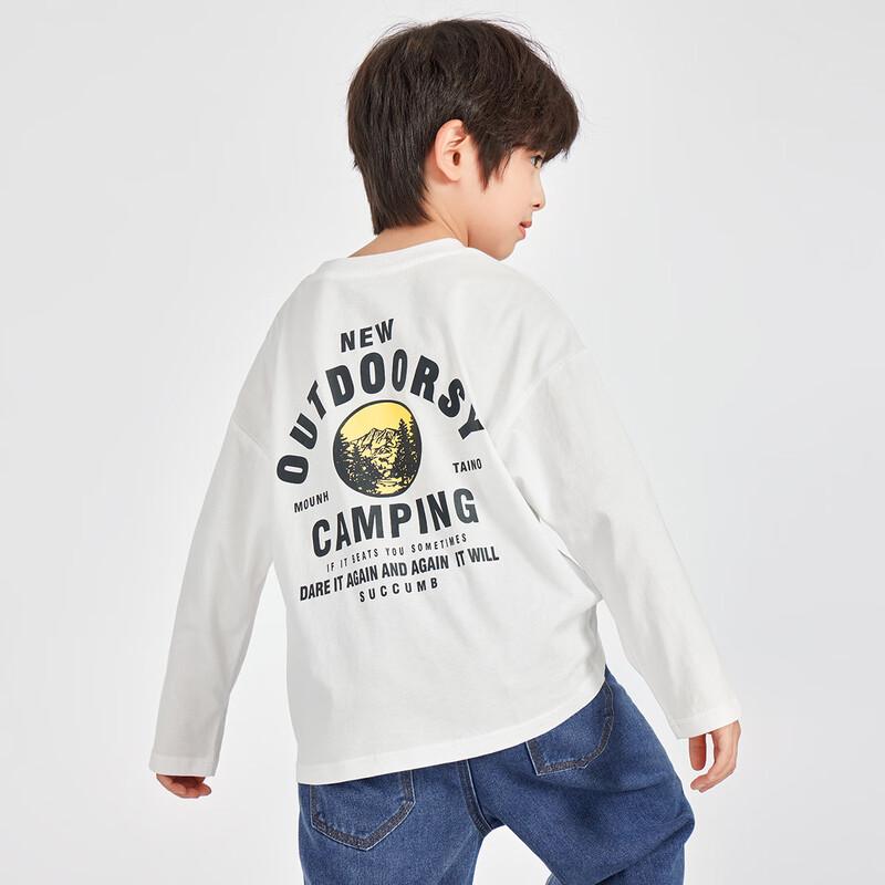 Duoduoja Boys' Skin-Friendly Cotton Long Sleeve T-Shirt