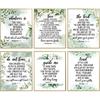 MTL HOE Scripture Wall Art Christian Wall Art Poster- Eucalyptus Bible Verse Wall Art Set of 6 (8x10) Christian Wall Decor - Positive Quotes Bible