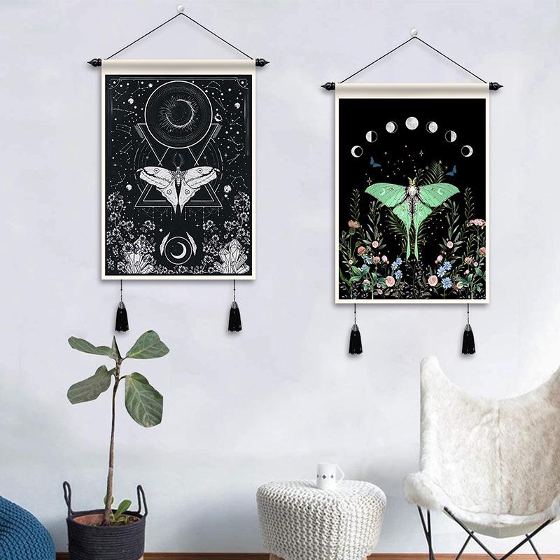 Tarot Card Tapestry: Sun & Butterfly Living Room Bedroom Dorm Decor