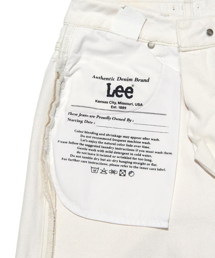 LEE Women'S Straight Fit Denim Pants Ecru