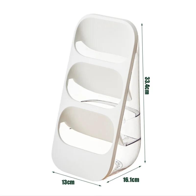 

New Multifunctional Chopsticks Storage Rack Vertical Spoon Knifes 3 Colors Plastic Multilayer Kitchen Tools 3-tier