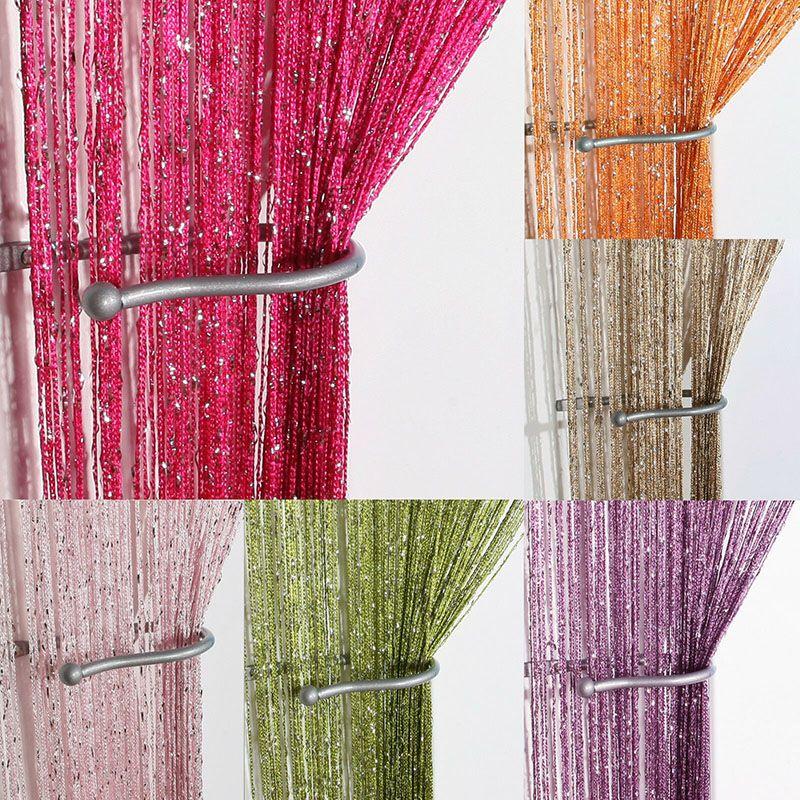 Premium Quality Glitter String Door Curtain Panels Ideal For Room Dividers And Fly Screens