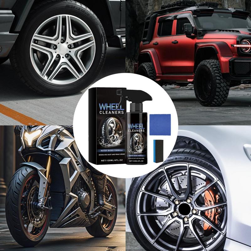 Auto Felgenreiniger Spray Sanfter und effektiver Reifenreiniger Mehrzweck Autoreiniger Spray Felgenpflege für Autos LKW SUVs