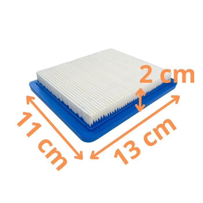 Air Filter - Phonillico® - 491588 - Compatible with Briggs and Stratton and Honda - Pack of 2 Filters