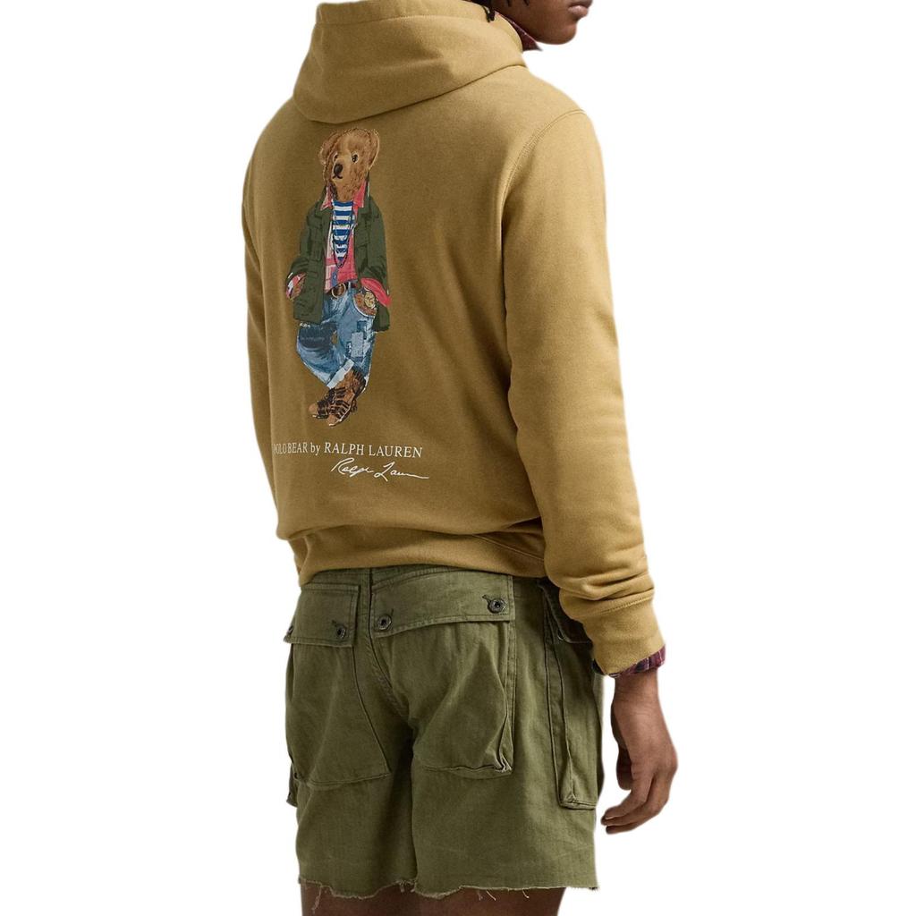 Polo Ralph Lauren Solid Color Hooded Pullover Sweatshirt Men Sweatshirts Yellow 710958449-001