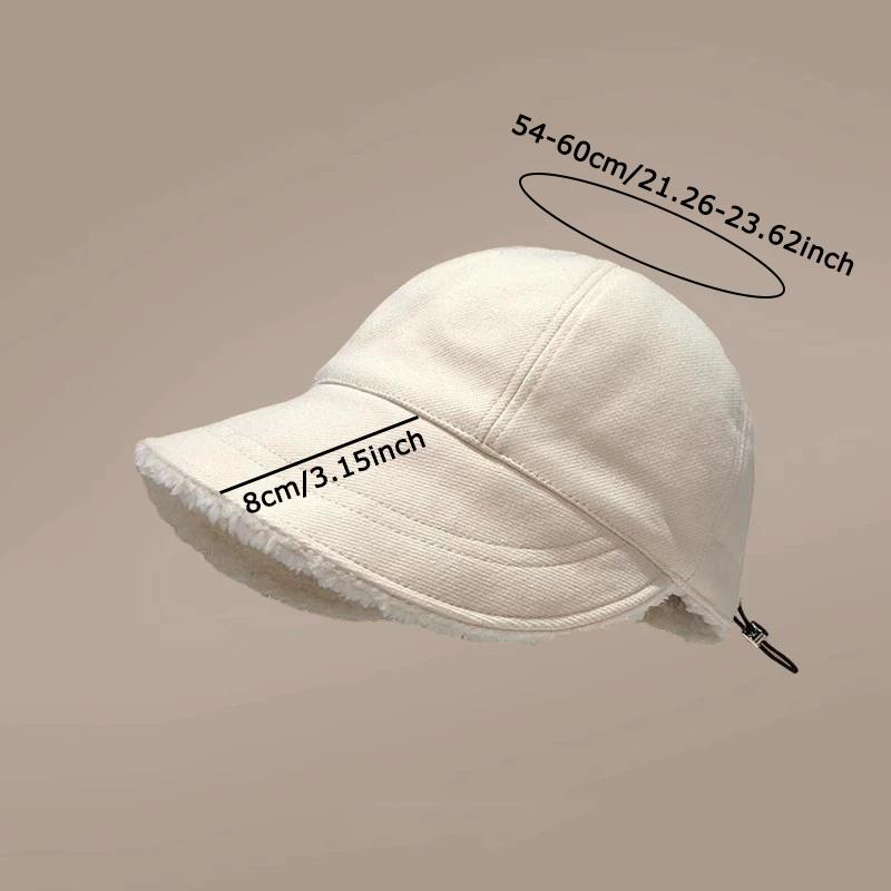 WTEMPO Wide Brim Solid Color Elegant Plush Hats Women's Autumn Winter Retro Hats Festive Party Formal Hats Baseball Caps