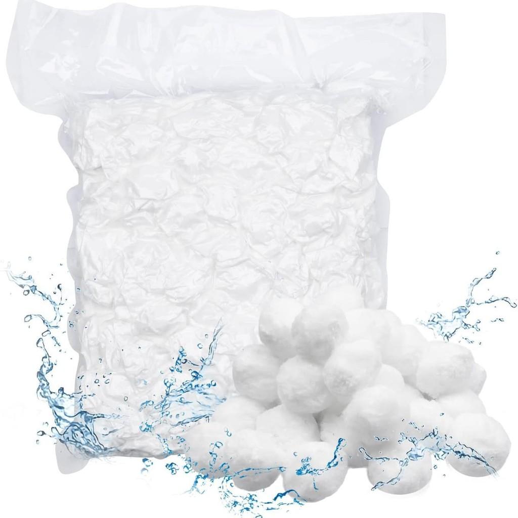 Water Filtration Media With White Fiber Ball For Pool And Aquarium Purification