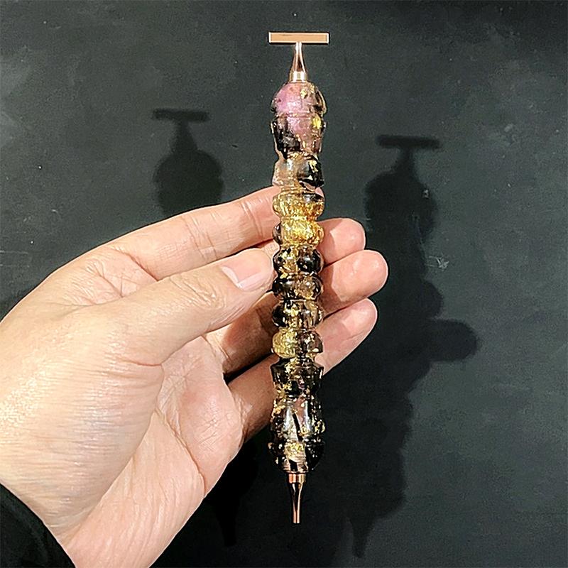 Homfun Shiny Diamond Painting Pen Color Embroidery Threaded Dot Drill Tool Metal Screw Thread Diy Dot Drill Pen Tool Accessories