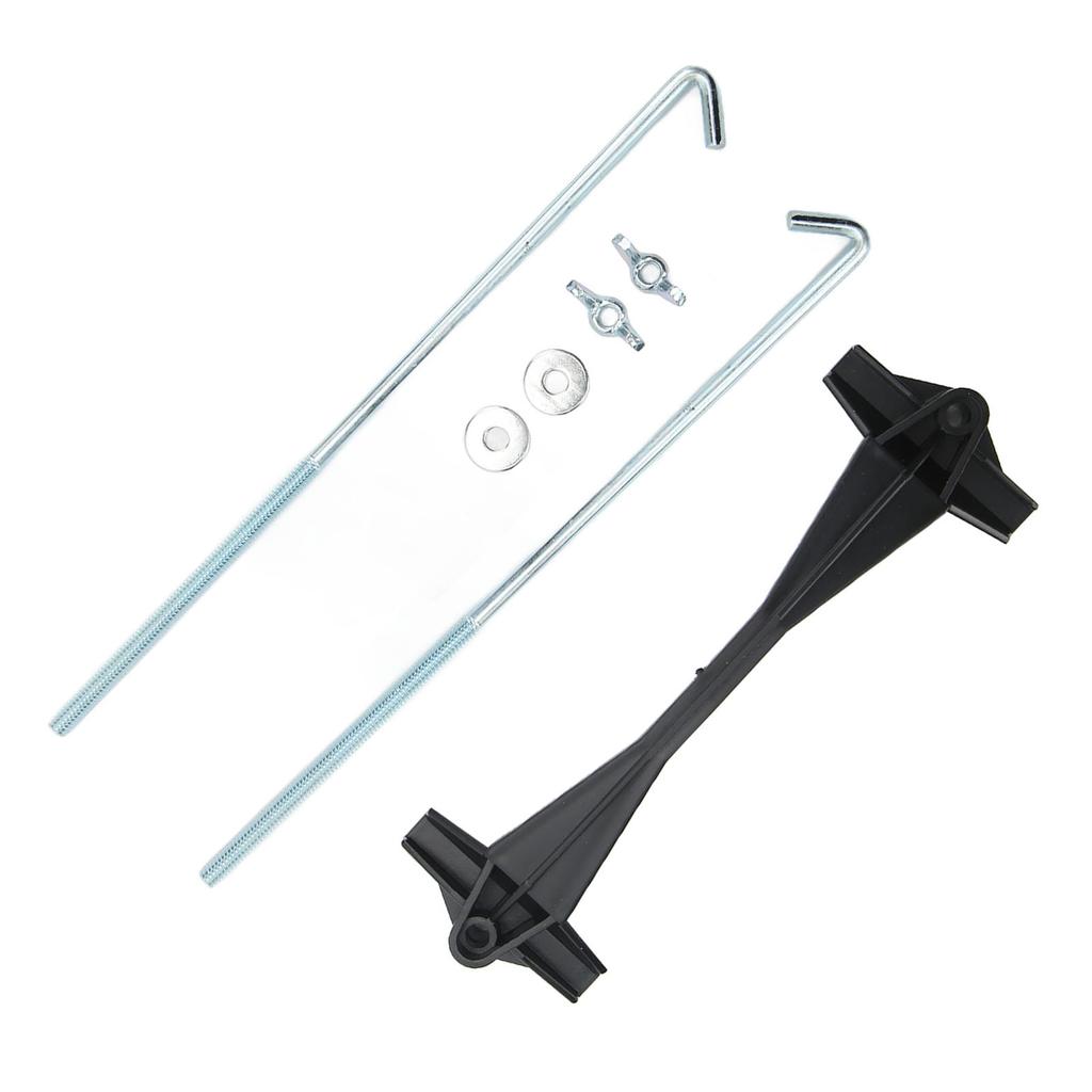 7in Battery Clamp 10in Hold Down Bolts Nuts Kit J Hook Universal Automobile Accessories