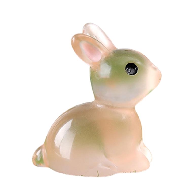 Soft Glowing Rabbits Miniatur Night Glowing Bunnies for Creating Miniature Figurines Home Decorations 20PCS