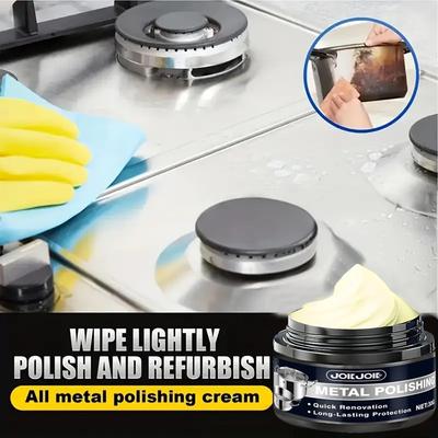 JOKJOK Metallpolierpaste - Schnell anzuwendendes Metallerneuerungswachs mit lang anhaltendem Glanz, stellt den Glanz an Autos, Lastwagen, Motorrädern wieder her