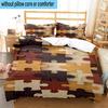 Abstract Puzzle Pattern 3pcs Bedding,Including 1pc Duvet Cover And 2pcs Pillowcases Perfect for Christmas,Ideal for Bedroom, Dormitory