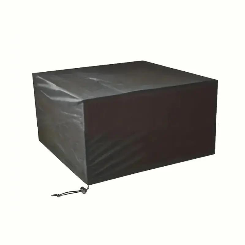 Outdoor waterproof dustproof oxford cloth square table cover furniture cover patio garden black furniture cover 120x120x74cm