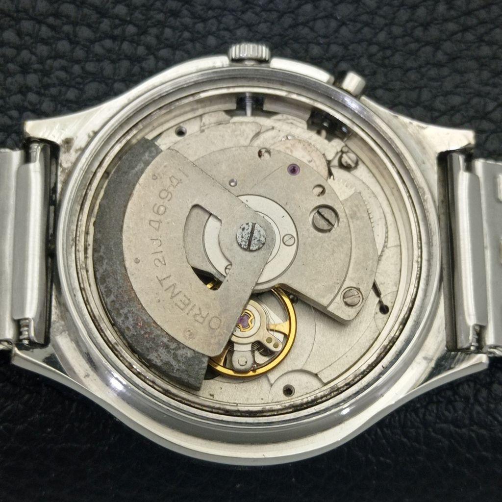 VINTAGE ORIENT CRYSTAL AUTOMATIC JAPAN 46941 HERREN ORIGINAL ZIFFERBLATT UHR a703346-1