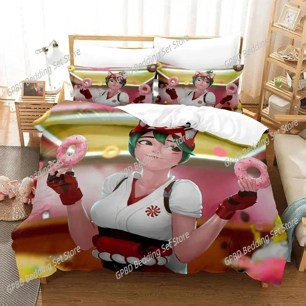 Kiriko Heads Overwatch 2 3D NEW Duvet Cover Pillowcase Bedding Set Adult Girl Bedroom Decoration Children Single Double Large