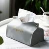 JINXI Light Luxury Leather Tissue Box