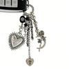 Portachiavi Cuore Spinoso alla Moda Fascino Elegante per Borsa Accessori Estetici Portachiavi Ciondolo Stiloso per Borsa per Ragazze Trendy