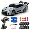 1/24 High Speed RC Drift Vehicle Cars Mustang 4WD Remote Control Racing Car Gifts Competition Race Car Boys Toy Replaceable Tire