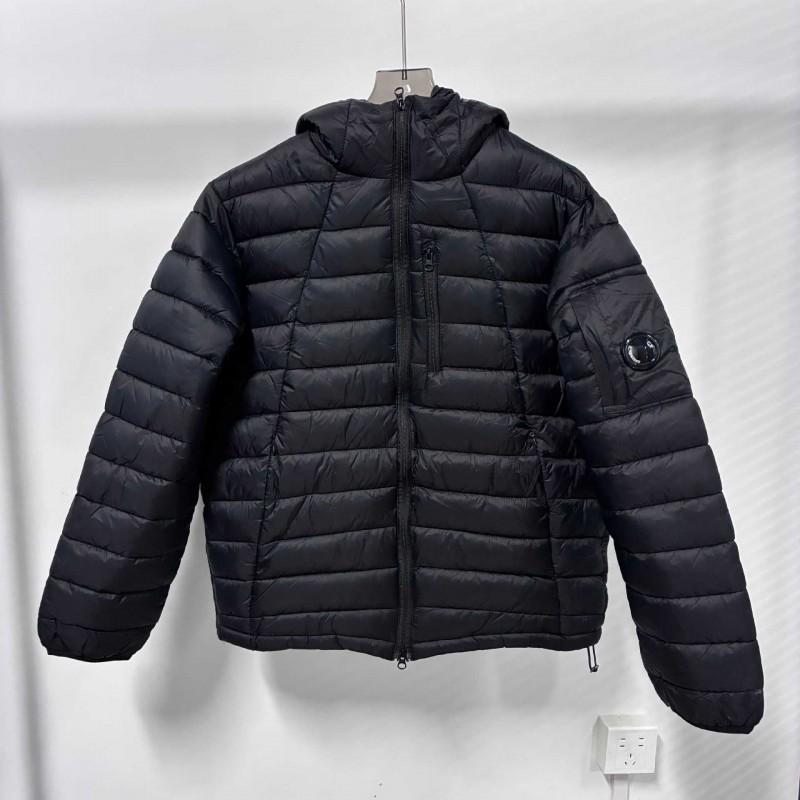 Mens Cotton Puffer Jacket With Patch Badge Hooded Loose Fit Streetwear Outdoor Winter Coat