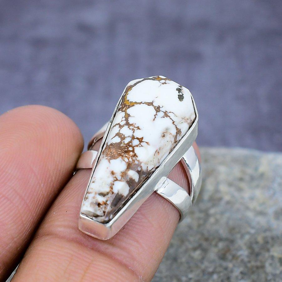 

Драгоценный камень дикой лошади ручной работы стерлингового серебра 925 пробы ювелирные изделия свадебный подарок