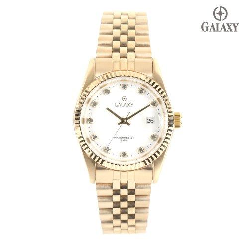 [GALAXY] GALAXY 5 ATM Couple Men s Metal Wristwatch QT7013MD none