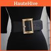 Meifeng Square Ou Buckle Waist Belt Womens Cummerbund Clothing Accessories