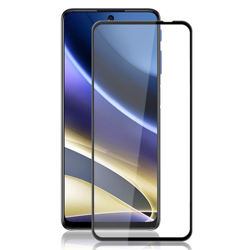 

AMORUS For Motorola Moto G51 5G Silk Printing Screen Protector HD Full Coverage Tempered Glass Film Black