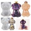 3D Crown Scarf Puppy Candle Moulds Non-Stick Scented Candle Mould DIY Soap