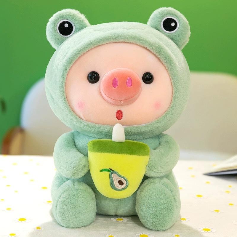 ins milk tea pig doll cute doll gift for girls sleeping doll children pig plush toy