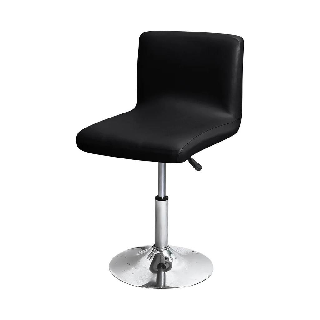 Waterproof Pu Leather Rotating Bar Stool Cover Stretchable And Durable Bar Stool Cover Easy-To-Clean Faux Leather Slipcover
