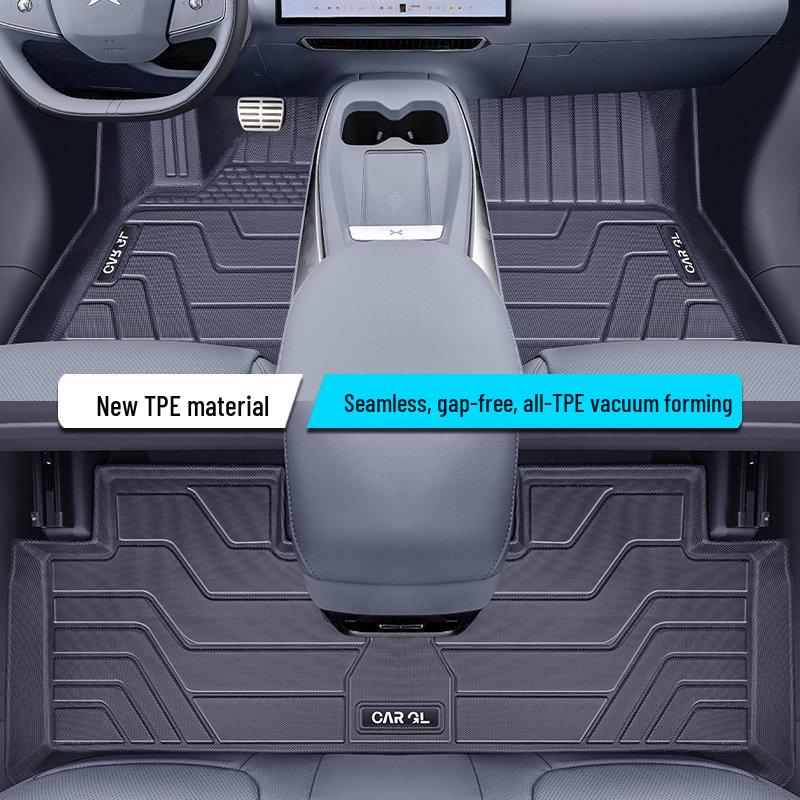 Xiaopeng M03 TPE Full Coverage Floor Mats - MONA Decorative Car Accessories Single Layer TPE Mats