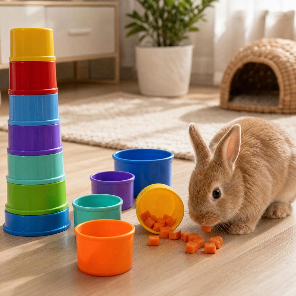 Puzzle-Stapelbecher Spielzeug gegen Langeweile, Zufällige Farben, Stapelbares Design