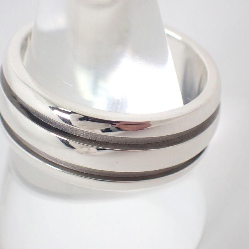 [Used] TIFFANY 925 Double Line Ring / Size 20 / j51-8