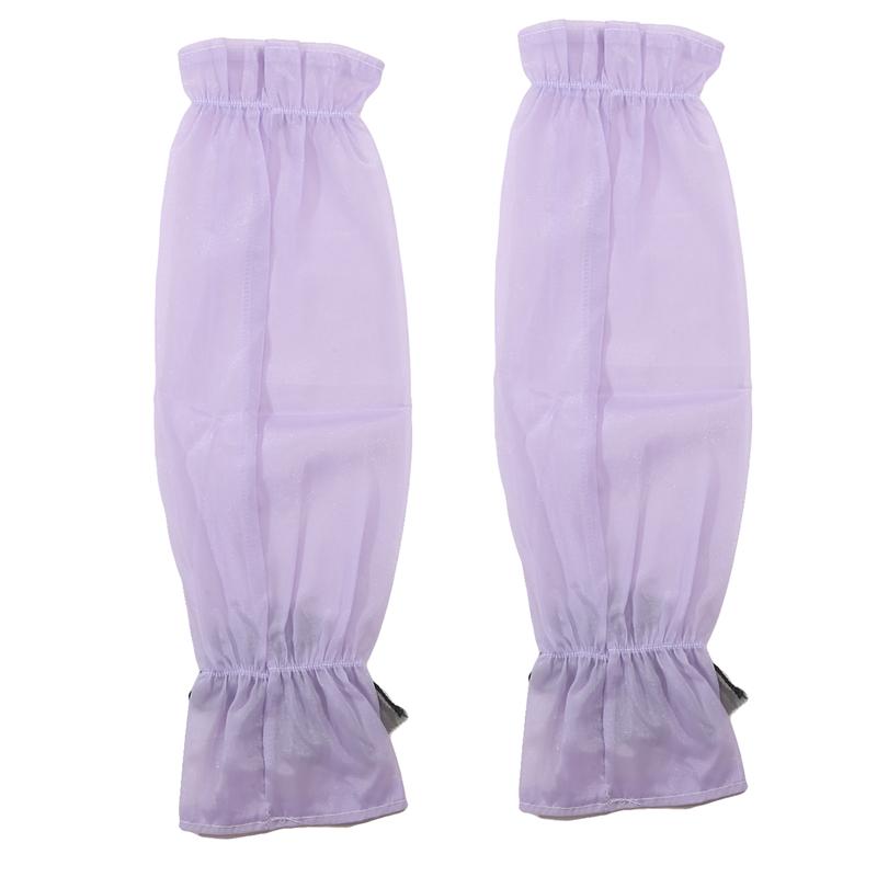 Sun Protection Arm Sleeves Fingerless Breathable Bow Ice Silk Sleeve Arm Covers Summer Arm Warmers Cycling