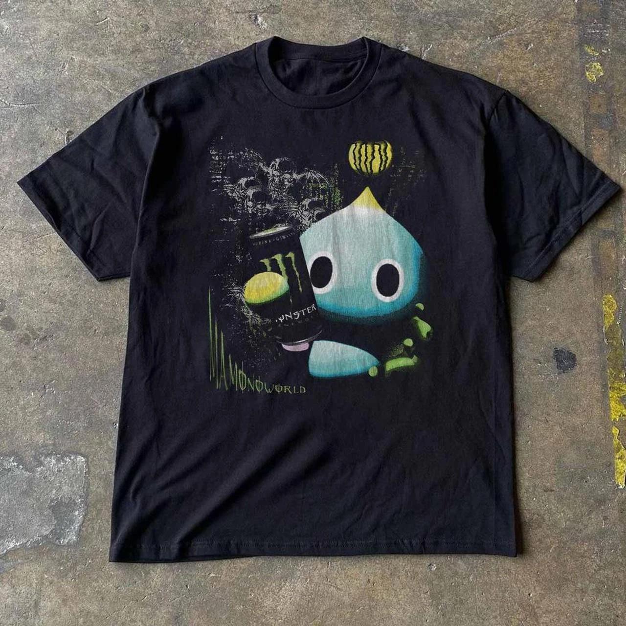 Vintage style Sonic chao monster energy T-shirt S