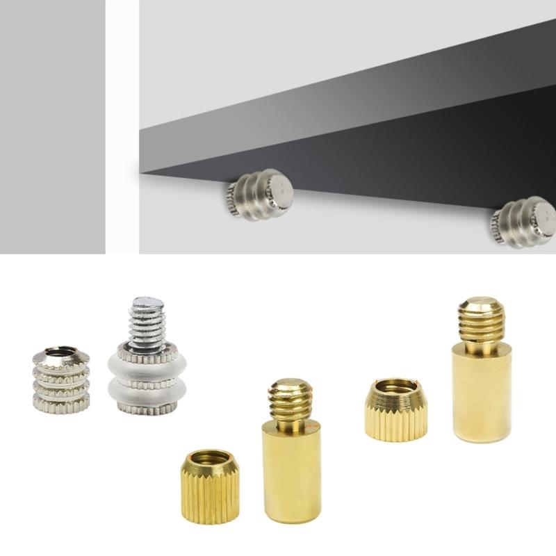 20Pcs Metal Brackets Shelf Support Pin Peg Metal Wardrobe Cabinet Holder Bookshelf Separated Screws Enduring
