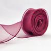 1 Roll Diy Bow Bouquet Voile Ribbons 4X900Cm Fishtail Organza Ribbon Reflective Iridescent Wavy Edge Ribbon For Gift Wrapping
