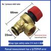 Universal Brass Pressure Relief Valve for Wall-Mounted Boilers, 4 Points, 3 Bar